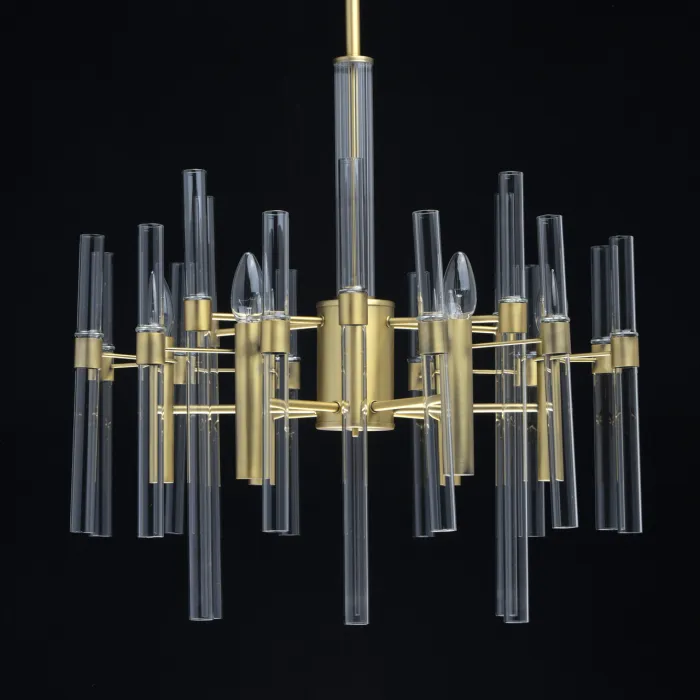 Люстра на штанге MW-Light Альгеро 285010806 Цвет арматуры латунь Цвет плафонов прозрачный от ImperiumLoft