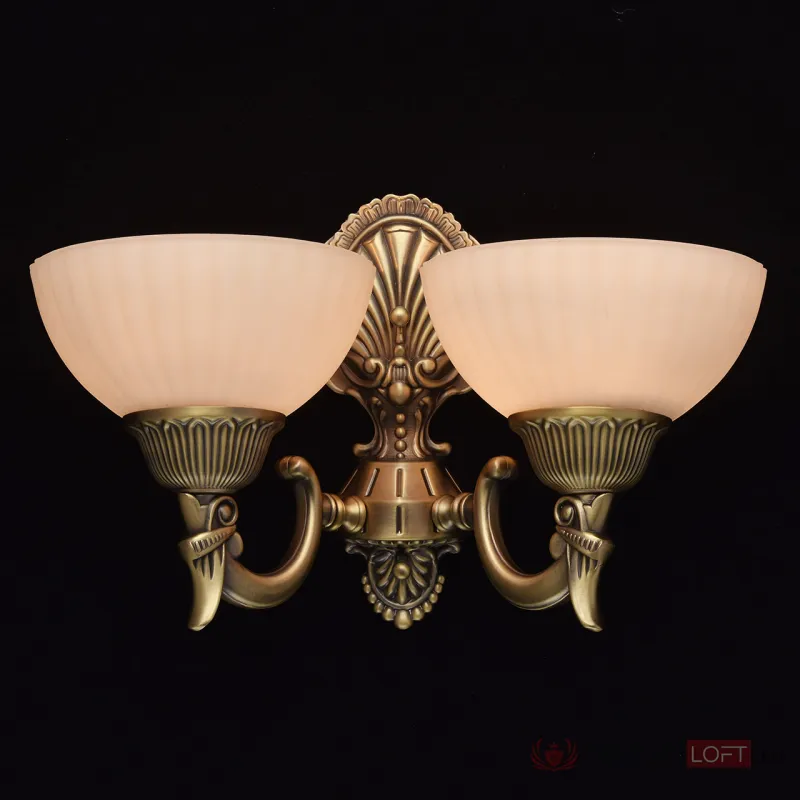 Бра MW-Light Афродита 1 317020202 Цвет арматуры бронза Цвет плафонов кремовый от ImperiumLoft