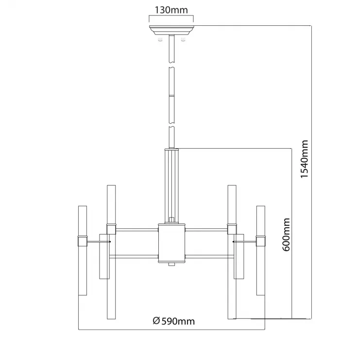 Люстра на штанге MW-Light Альгеро 285010806 Цвет арматуры латунь Цвет плафонов прозрачный от ImperiumLoft