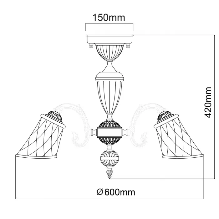 Люстра потолочная MW-Light Ариадна 450019105 от ImperiumLoft