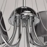Люстра на штанге MW-Light Федерика 84 684010408 Цвет арматуры хром Цвет плафонов черный от ImperiumLoft