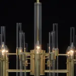 Люстра на штанге MW-Light Альгеро 285010806 Цвет арматуры латунь Цвет плафонов прозрачный от ImperiumLoft
