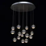 Подвесной светильник MW-Light Капелия 730010315 Цвет арматуры серебро Цвет плафонов серебро от ImperiumLoft