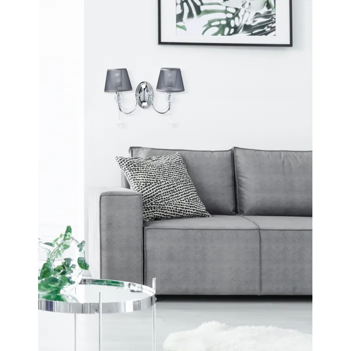Бра MW-Light Федерика 684021302 Цвет арматуры хром Цвет плафонов серый от ImperiumLoft
