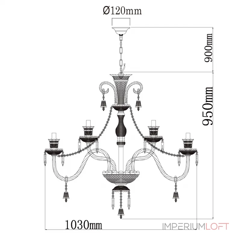 Подвесная люстра Chiaro Барселона 1 313012418 