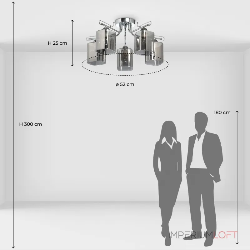 Потолочная люстра De City Олимпия 106010105 Потолочная люстра De City Олимпия 106010105