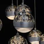 Подвесной светильник MW-Light Капелия 730010315 Цвет арматуры серебро Цвет плафонов серебро от ImperiumLoft