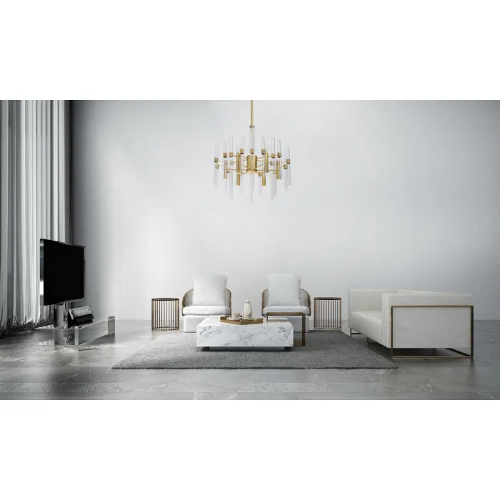 Люстра на штанге MW-Light Альгеро 285010806 Цвет арматуры латунь Цвет плафонов прозрачный от ImperiumLoft