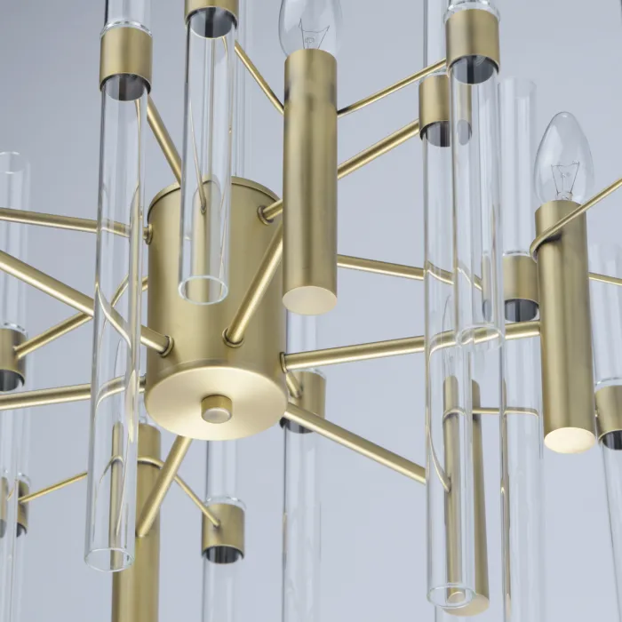 Люстра на штанге MW-Light Альгеро 285010806 Цвет арматуры латунь Цвет плафонов прозрачный от ImperiumLoft