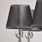 Люстра на штанге MW-Light Федерика 84 684010408 Цвет арматуры хром Цвет плафонов черный от ImperiumLoft