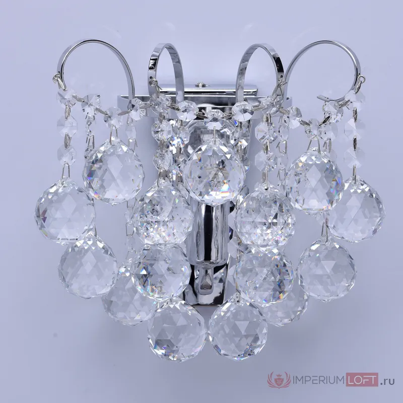 Бра MW-Light Жемчуг 14 232028301 Цвет арматуры хром Цвет плафонов прозрачный от ImperiumLoft