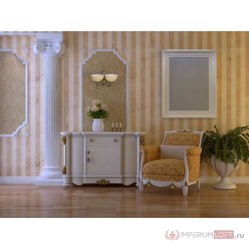Бра MW-Light Афродита 1 317020202 Цвет арматуры бронза Цвет плафонов кремовый от ImperiumLoft