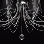 Люстра на штанге MW-Light Федерика 84 684010408 Цвет арматуры хром Цвет плафонов черный от ImperiumLoft