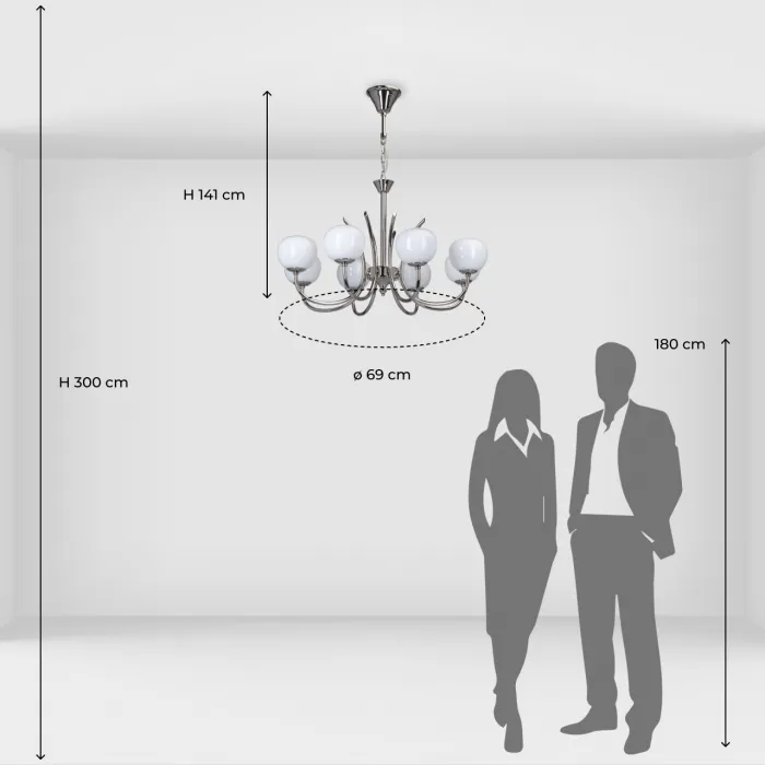 Люстра подвесная MW-Light Оливия 306014808 от ImperiumLoft