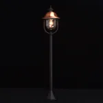 Наземный высокий светильник MW-Light Дубай 805040501 Цвет арматуры медь Цвет плафонов прозрачный от ImperiumLoft