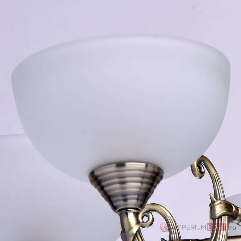 Подвесная люстра MW-Light Олимп 2 318011205 Цвет арматуры латунь Цвет плафонов белый от ImperiumLoft