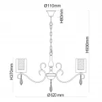 Люстра подвесная MW-Light Эллегия 303012505 от ImperiumLoft