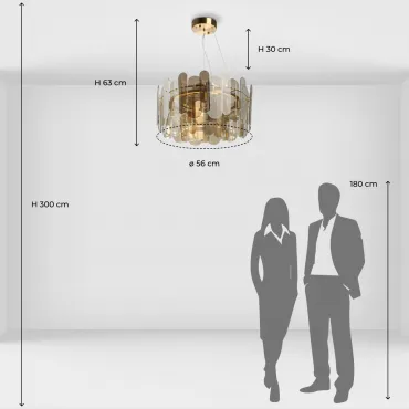 Люстра подвесная De City Бриз 111015905 от ImperiumLoft