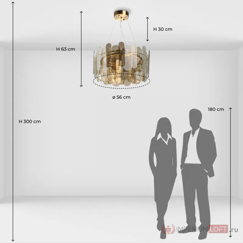 Люстра подвесная De City Бриз 111015905 от ImperiumLoft
