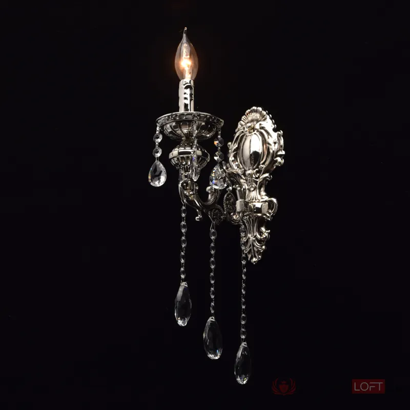 Бра MW-Light Селена 10 482023901 Цвет арматуры серебро Цвет плафонов прозрачный от ImperiumLoft