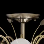 Люстра на штанге DeMarkt Флора 11 256018205 Цвет арматуры бронза Цвет плафонов белый от ImperiumLoft