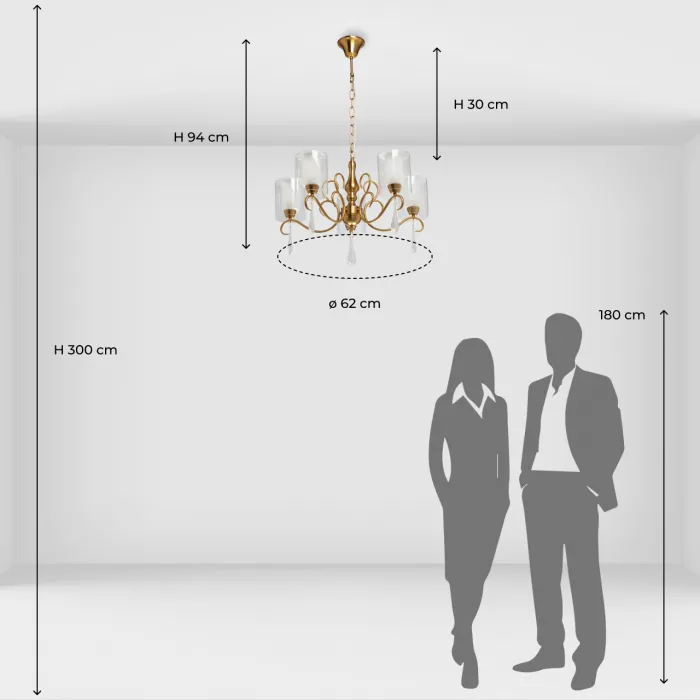 Люстра подвесная MW-Light Эллегия 303012505 от ImperiumLoft