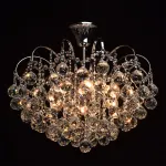 Люстра на штанге MW-Light Жемчуг 232017506 Цвет арматуры хром Цвет плафонов прозрачный от ImperiumLoft