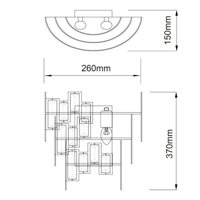 Бра MW-Light Монарх 121020402 от ImperiumLoft