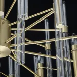 Люстра на штанге MW-Light Альгеро 285010910 Цвет арматуры латунь Цвет плафонов прозрачный от ImperiumLoft