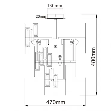 Люстра MW-Light Монарх 121010505 от ImperiumLoft