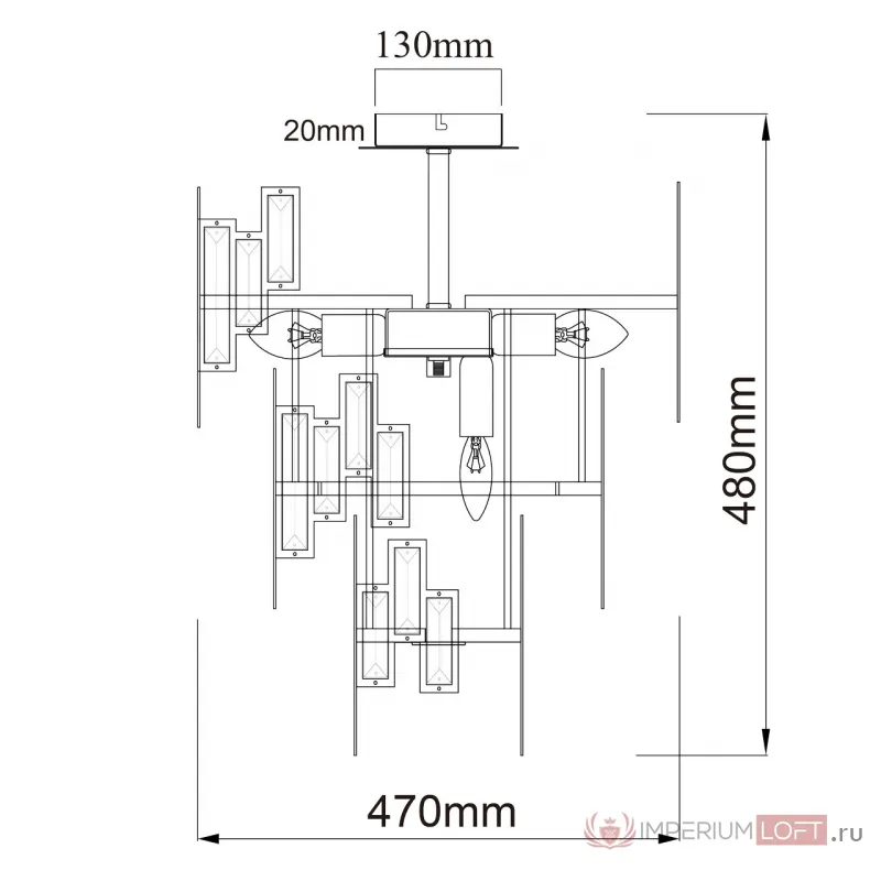 Люстра MW-Light Монарх 121010505 от ImperiumLoft