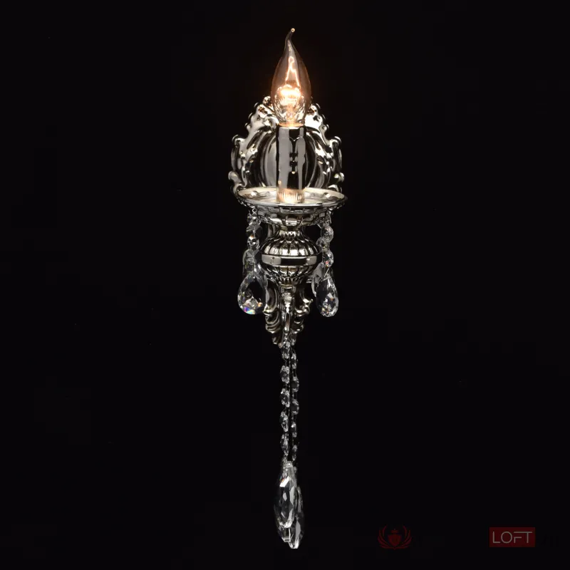Бра MW-Light Селена 10 482023901 Цвет арматуры серебро Цвет плафонов прозрачный от ImperiumLoft