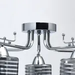 Потолочная люстра DeMarkt City Олимпия 2 638019705 Цвет плафонов серый Цвет арматуры хром от ImperiumLoft
