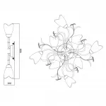 Потолочная люстра MW-Light Аида 13 323013708 Цвет арматуры коричневый Цвет плафонов белый от ImperiumLoft