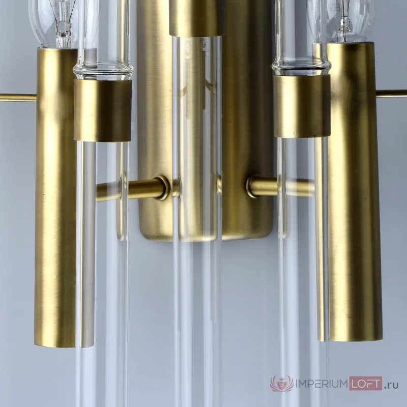 Накладной светильник MW-Light Альгеро 285021002 Цвет арматуры латунь Цвет плафонов прозрачный от ImperiumLoft