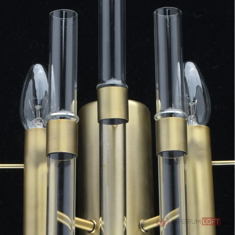 Накладной светильник MW-Light Альгеро 285021002 Цвет арматуры латунь Цвет плафонов прозрачный от ImperiumLoft