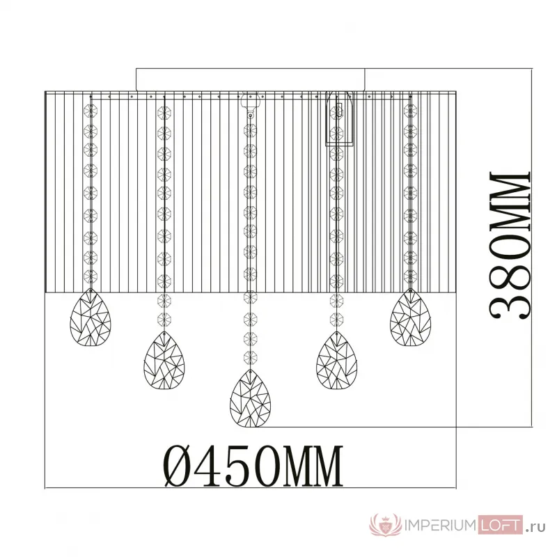 Люстра MW-Light Жаклин 465017006 от ImperiumLoft
