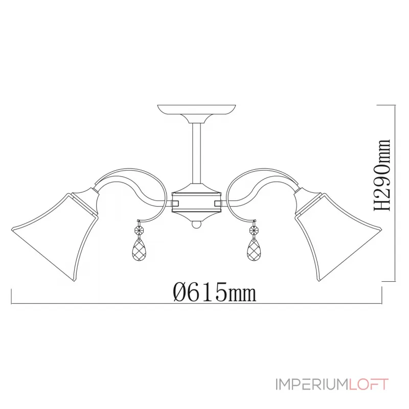 Потолочная люстра De City Олимпия 106010705 Потолочная люстра De City Олимпия 106010705