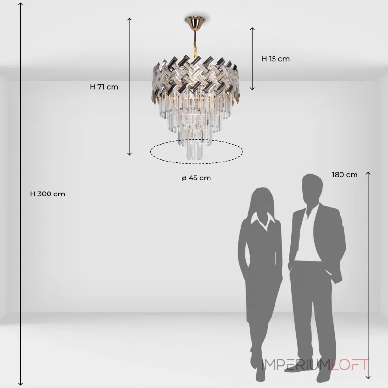 Подвесная люстра De City Бриз 111016206