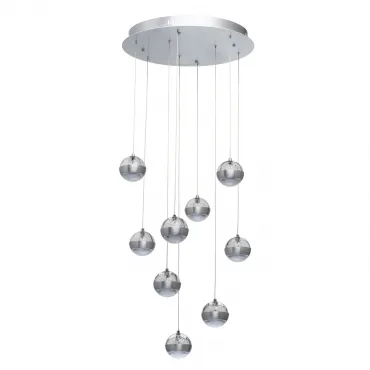 Подвесной светильник MW-Light Капелия 1 730010209 Цвет арматуры серебро Цвет плафонов серебро