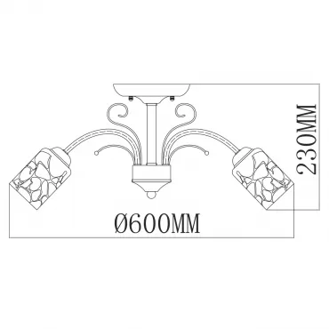 Люстра потолочная MW-Light Олимпия 261019505 от ImperiumLoft