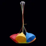 Подвесной светильник MW-Light Улыбка 365014505 Цвет арматуры желтый Цвет плафонов желтый от ImperiumLoft