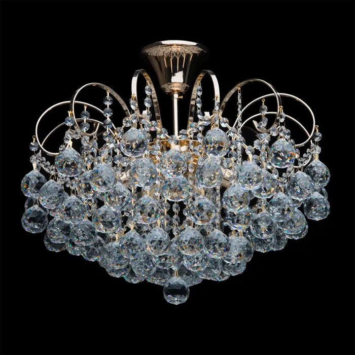 Подвесная люстра MW-Light Жемчуг 9 232016406 Цвет арматуры золото Цвет плафонов прозрачный от ImperiumLoft