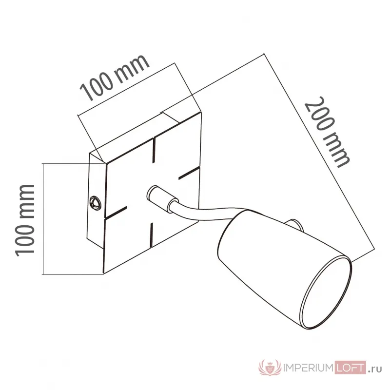 Спот MW-Light Алгол 506021801 Цвет арматуры хром Цвет плафонов хром от ImperiumLoft