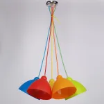 Подвесной светильник MW-Light Улыбка 365014505 Цвет арматуры желтый Цвет плафонов желтый от ImperiumLoft