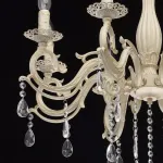 Подвесная люстра DeMarkt City Аврора 5 371012208 Цвет арматуры кремовый Цвет плафонов прозрачный от ImperiumLoft