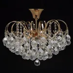 Подвесная люстра MW-Light Жемчуг 9 232016406 Цвет арматуры золото Цвет плафонов прозрачный от ImperiumLoft