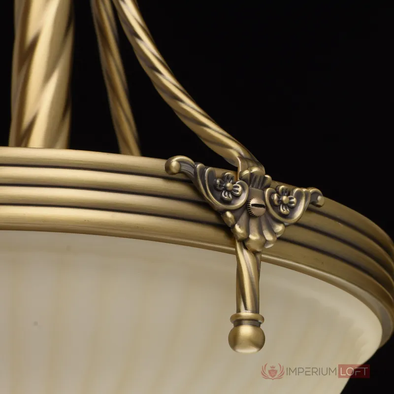 Подвесная люстра MW-Light Афродита 1 317010406 Цвет арматуры бронза Цвет плафонов кремовый от ImperiumLoft