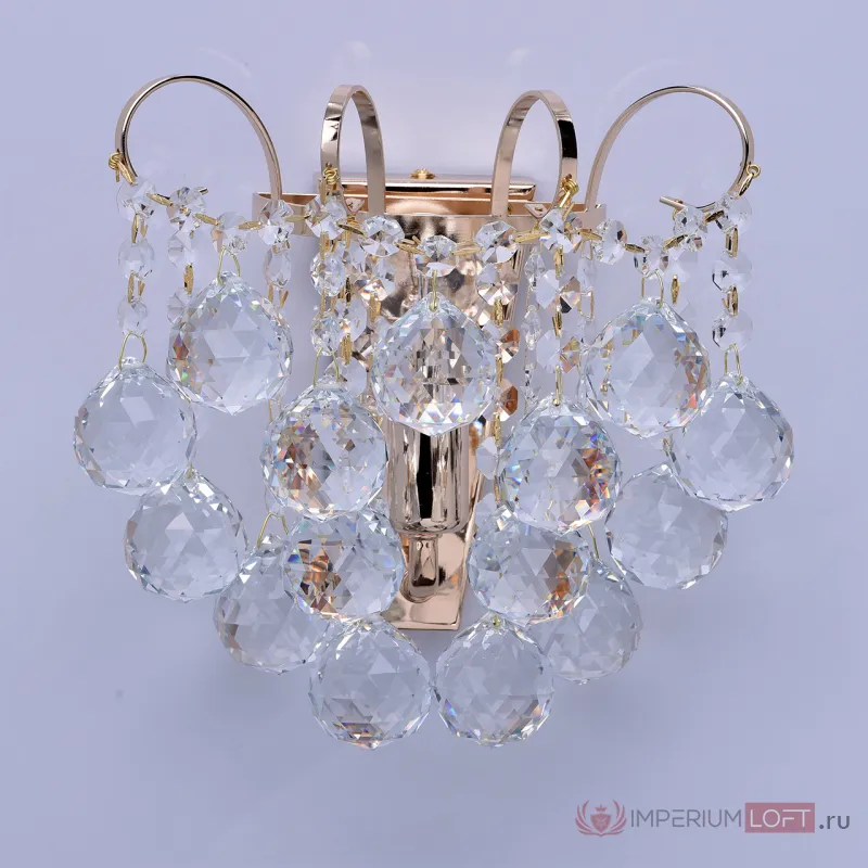 Бра MW-Light Жемчуг 9 232028101 Цвет арматуры золото Цвет плафонов прозрачный от ImperiumLoft