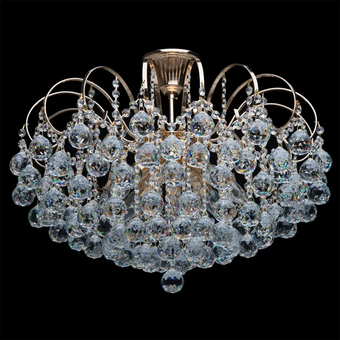 Люстра на штанге MW-Light Жемчуг 9 232016708 Цвет арматуры золото Цвет плафонов прозрачный от ImperiumLoft